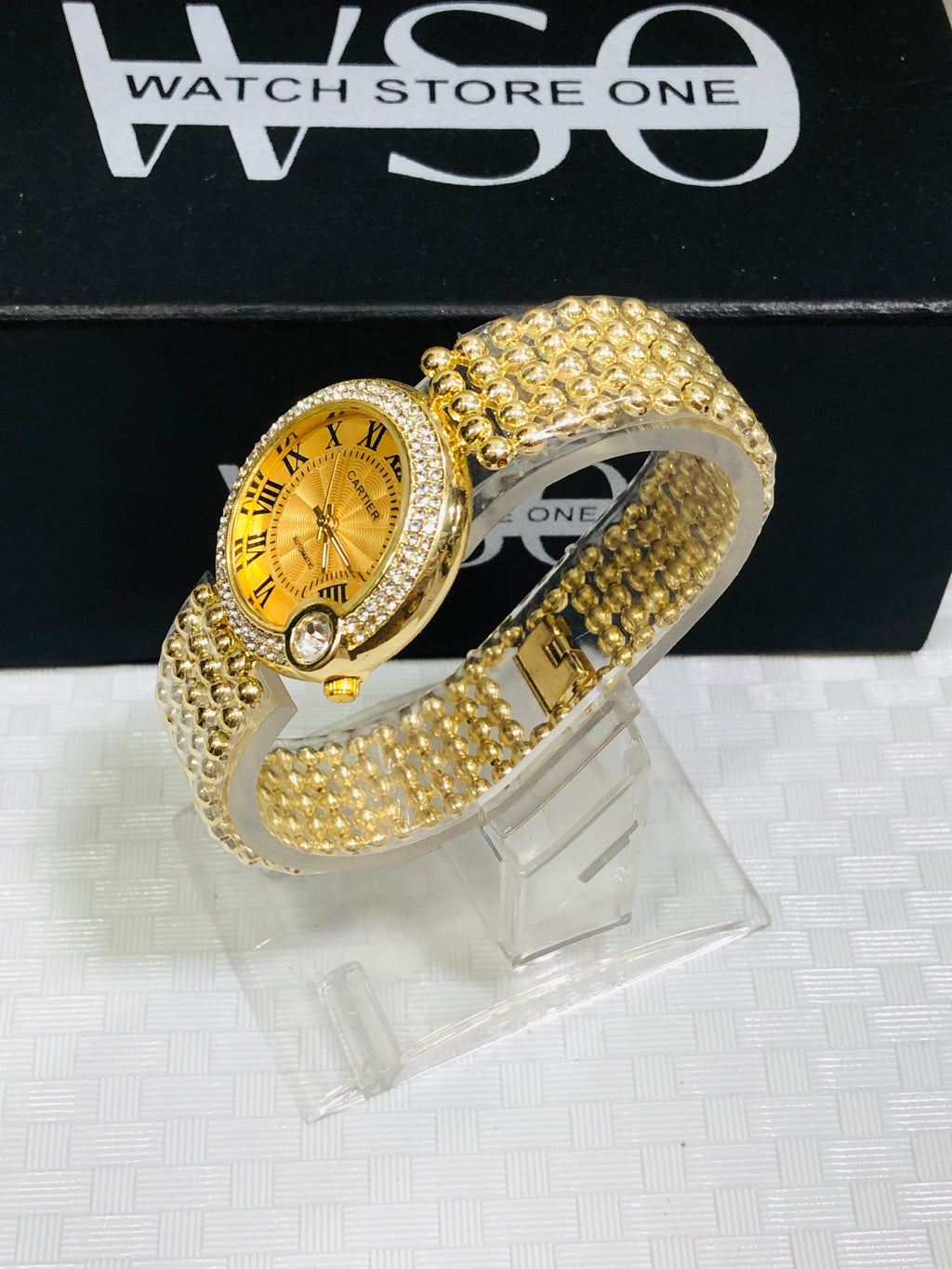 Cartier women watch gold
