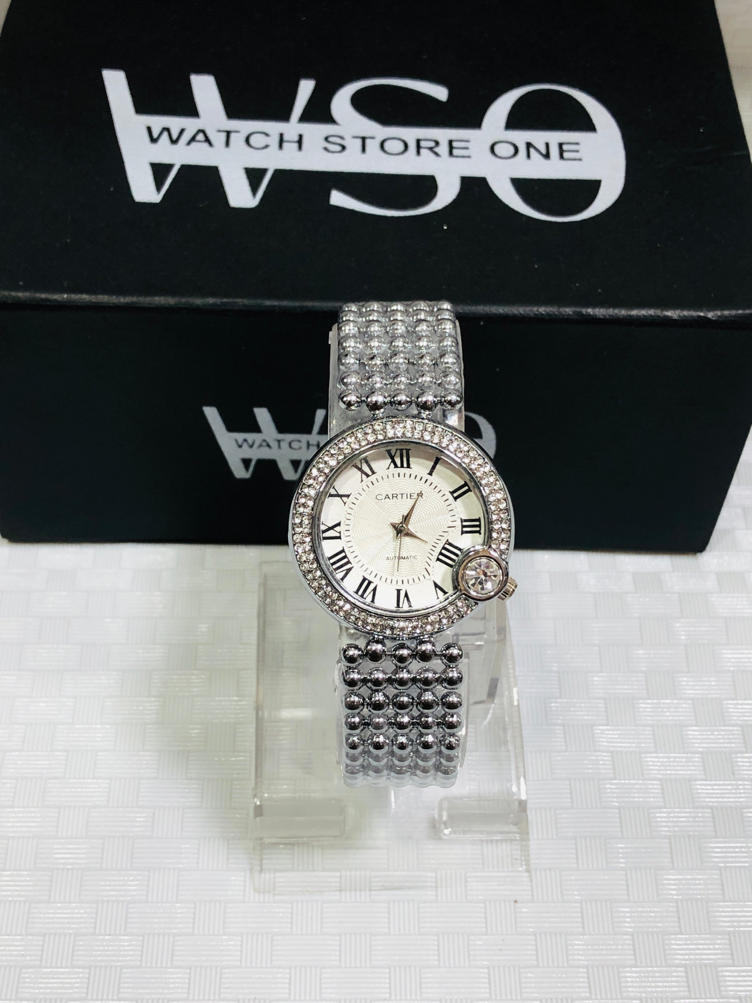 Cartier women watch silver