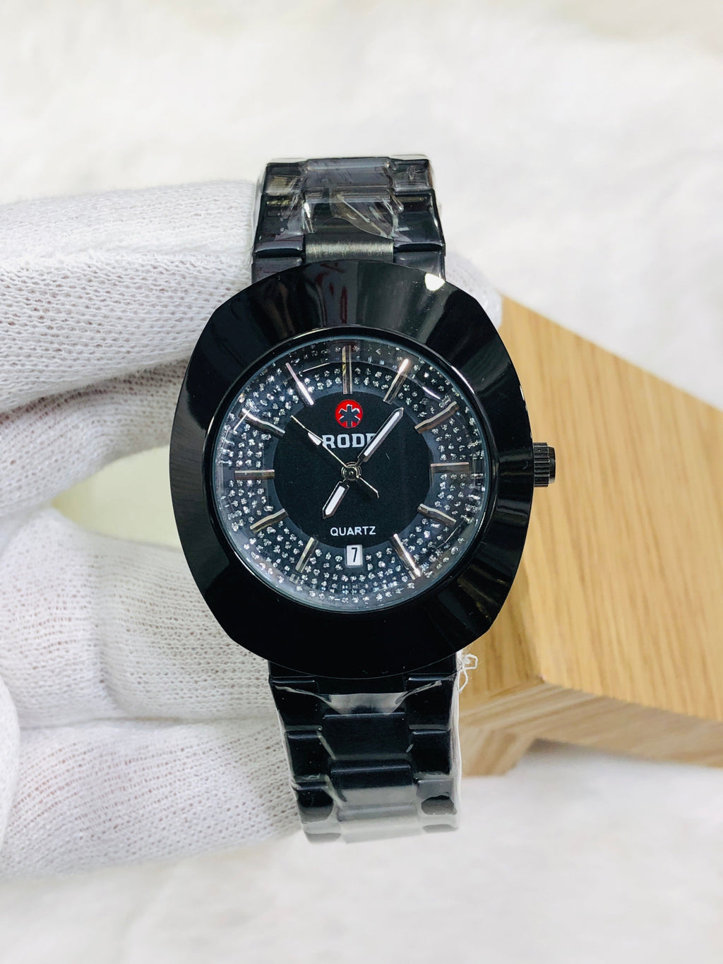 RADO EGG PREMIUM DIAMOND WATCH BLACK CASE BLACK DIAL