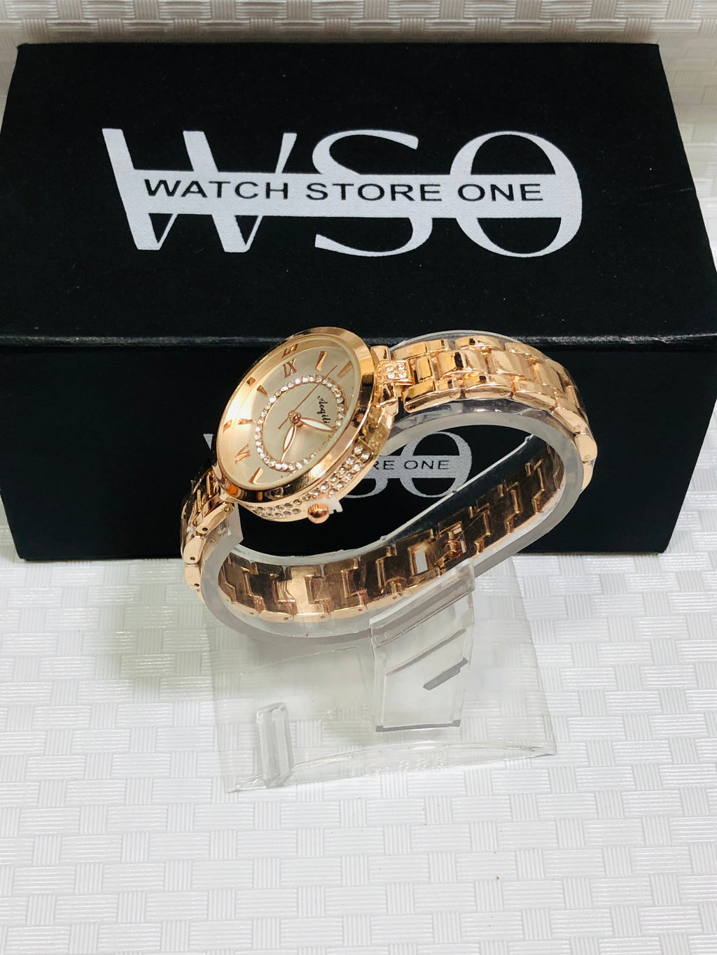 Women luxury watches Rose Gold white