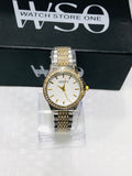 Gucci women premium watch totone white