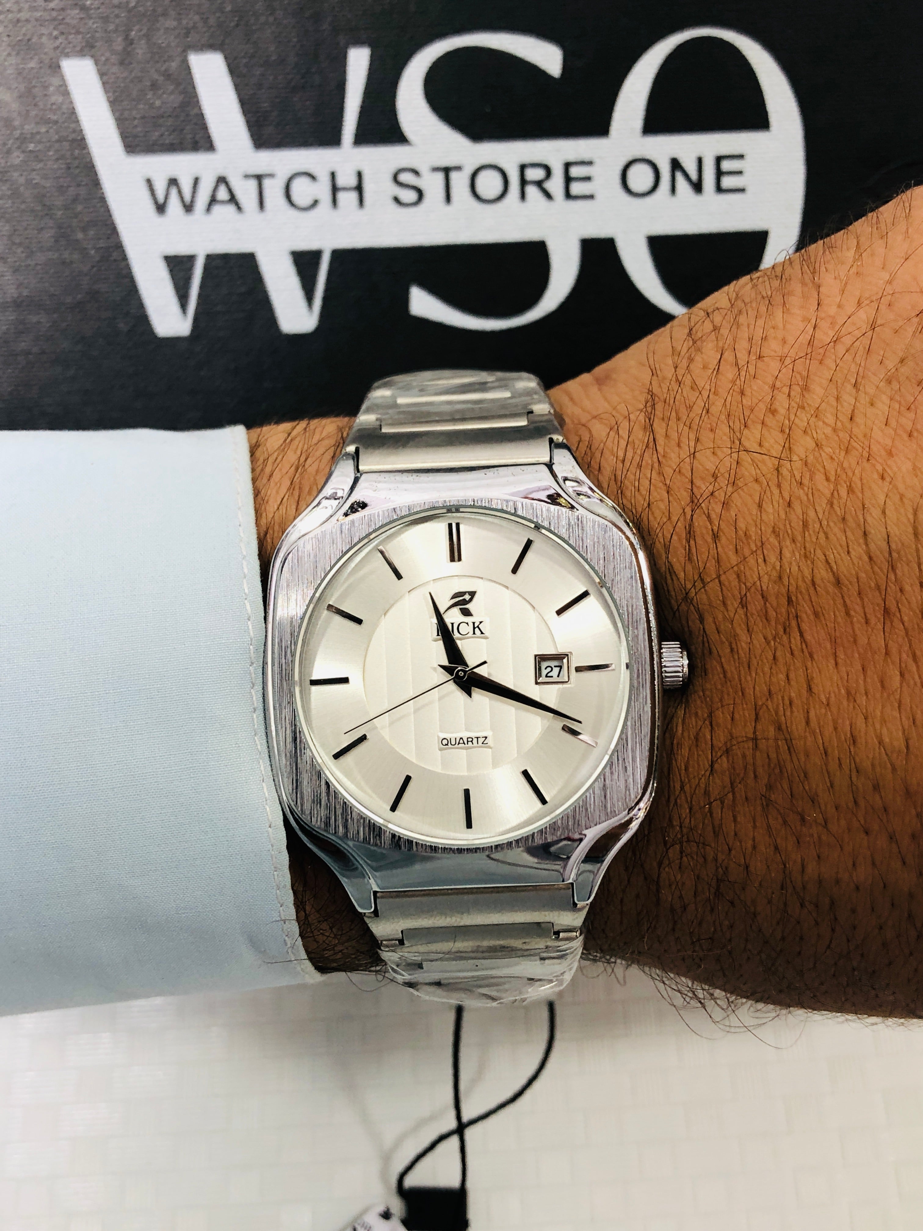 Rick Squre watch > silver white
