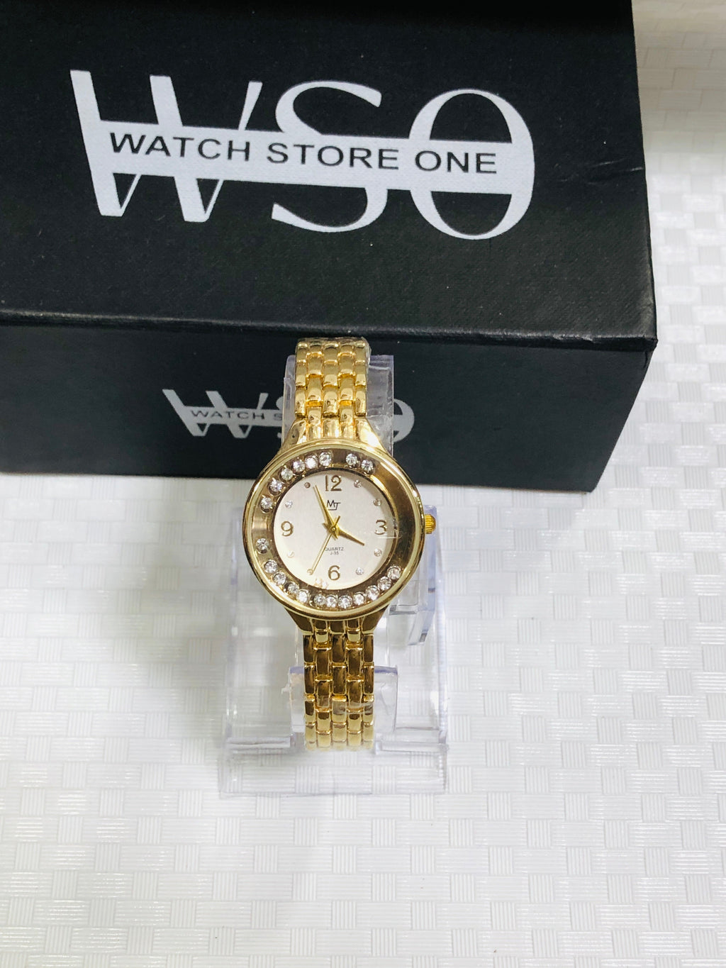 MT Female watch Gold white
