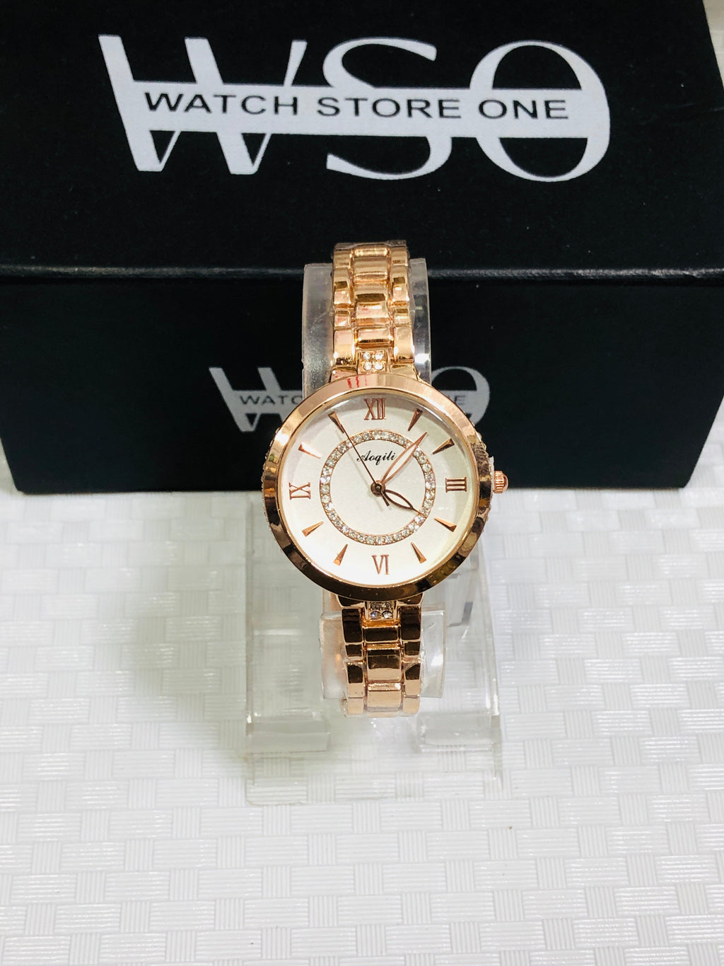Women luxury watches Rose Gold white