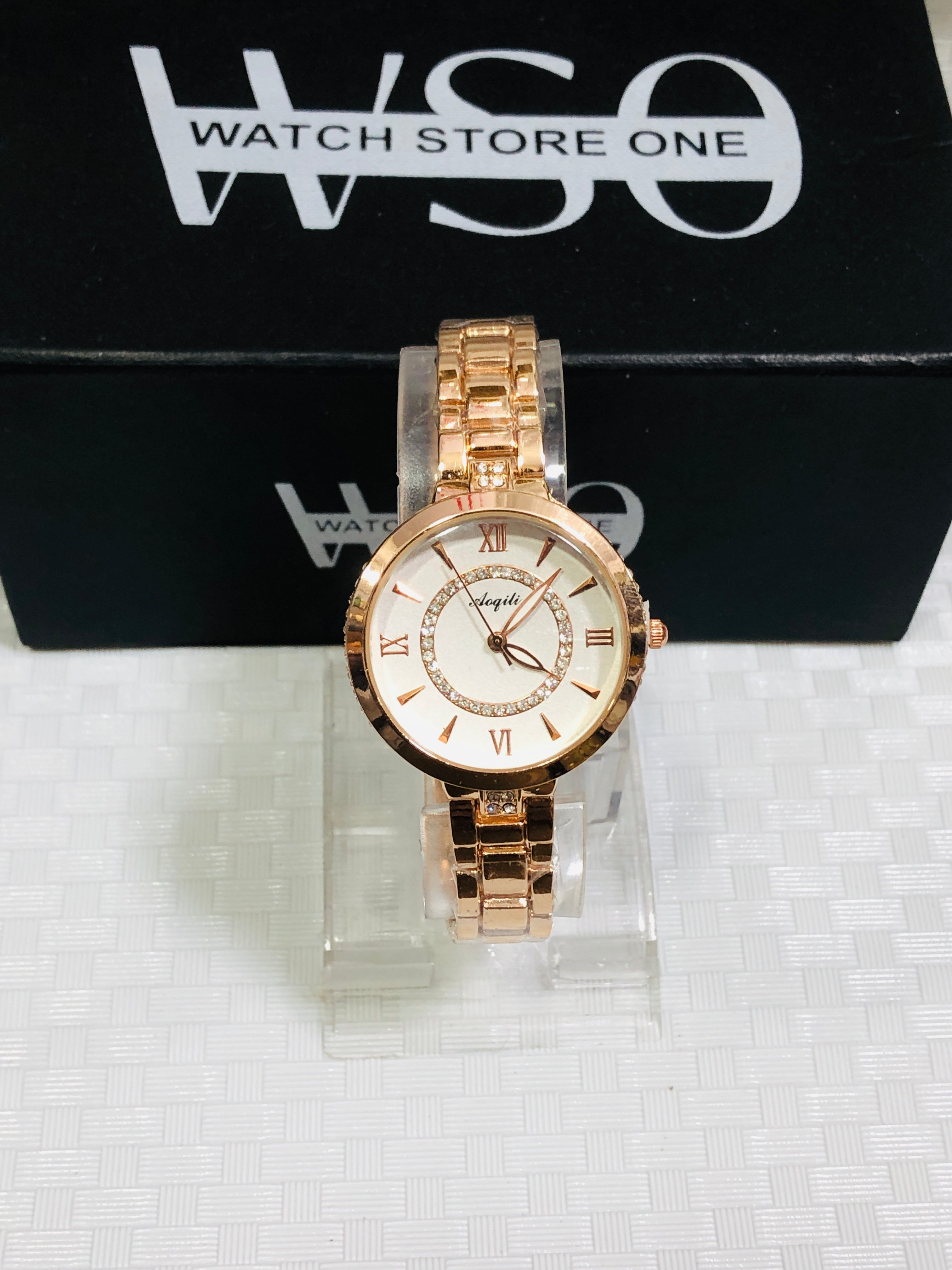 Women luxury watches Rose Gold white