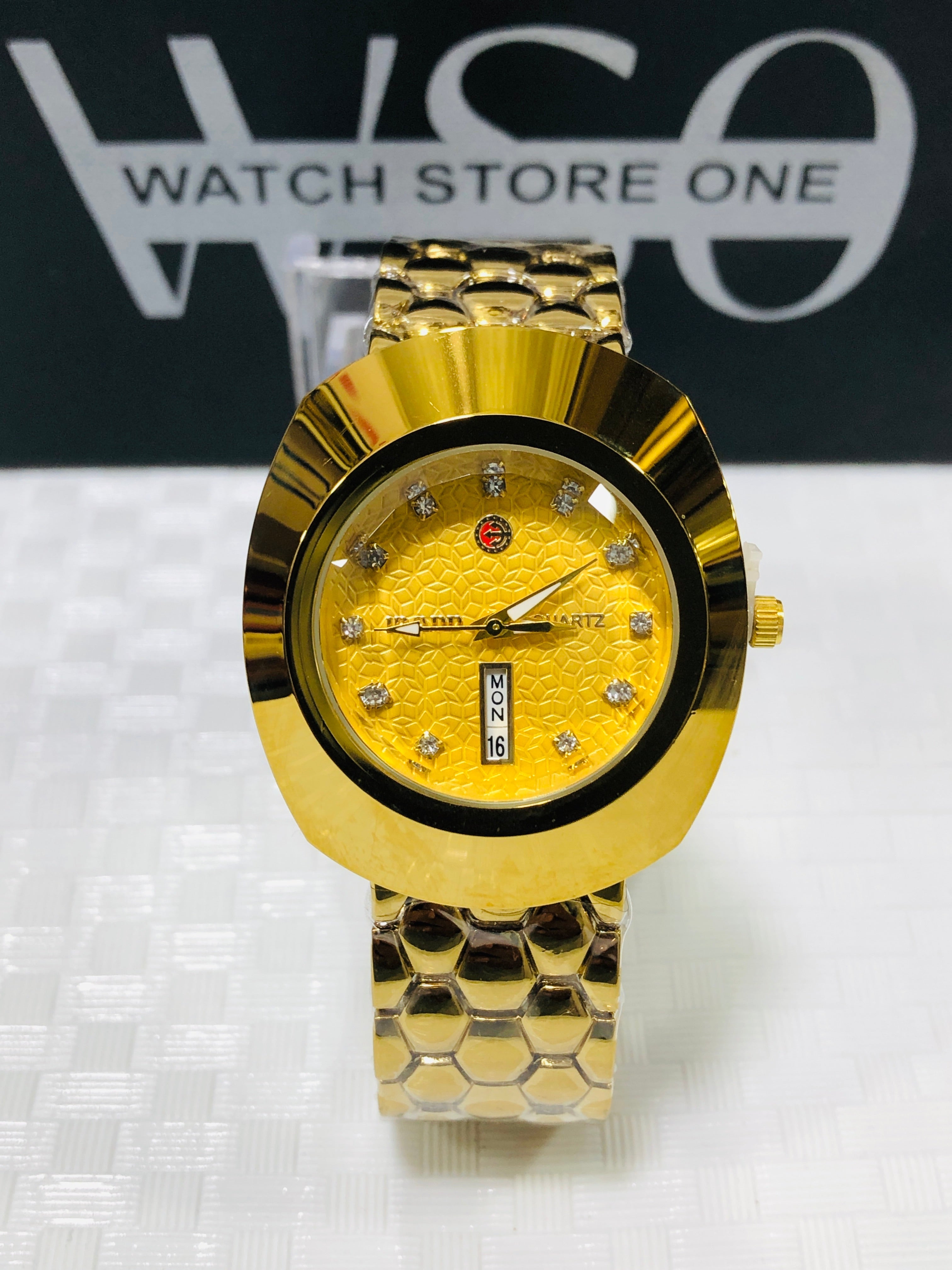 Rado Diastar 12 Stone - Article #369 - Golden - Golden Dial