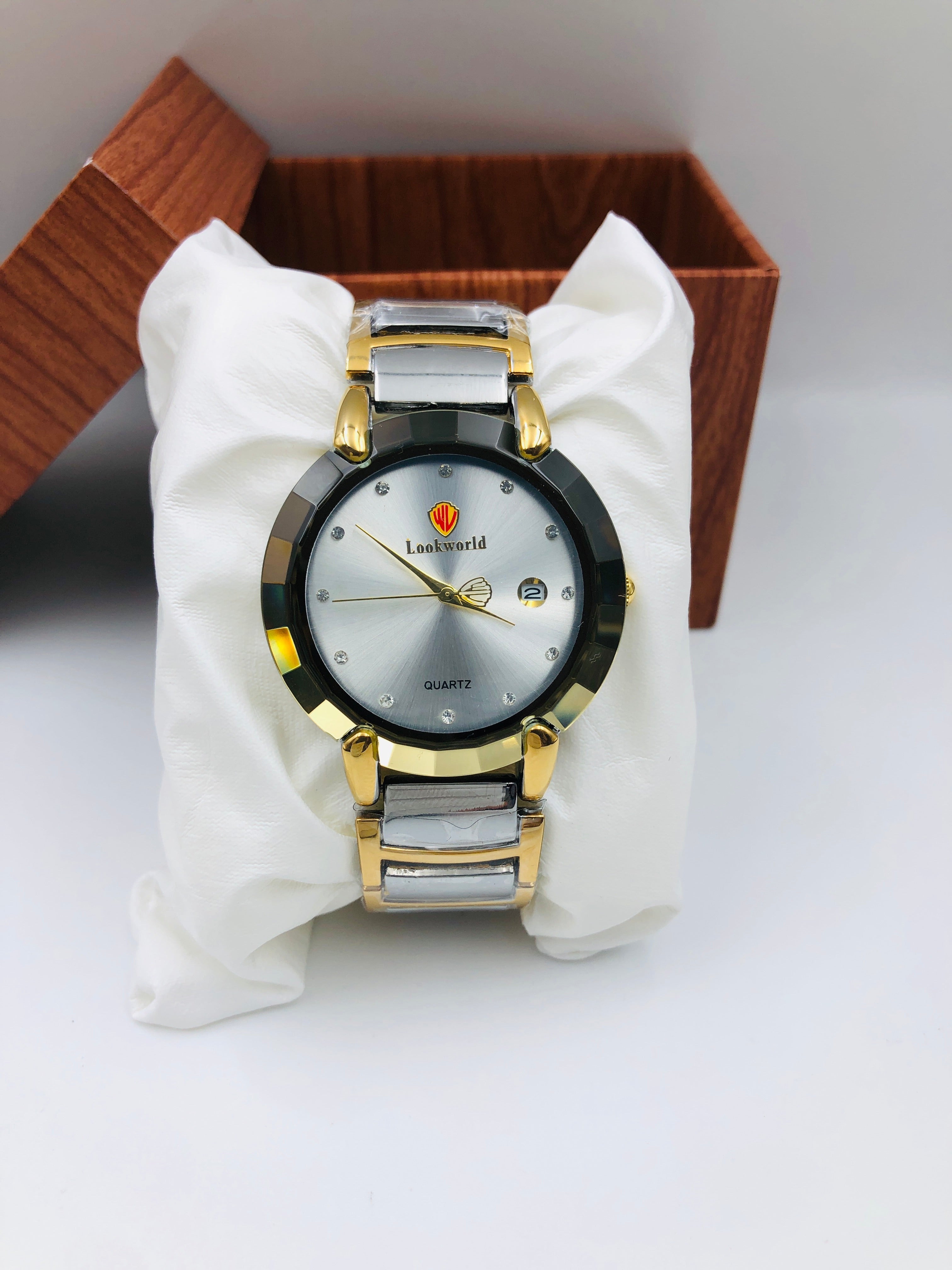 Lookworld Premium Design - Article #433 - Two Tone - Silver Dial