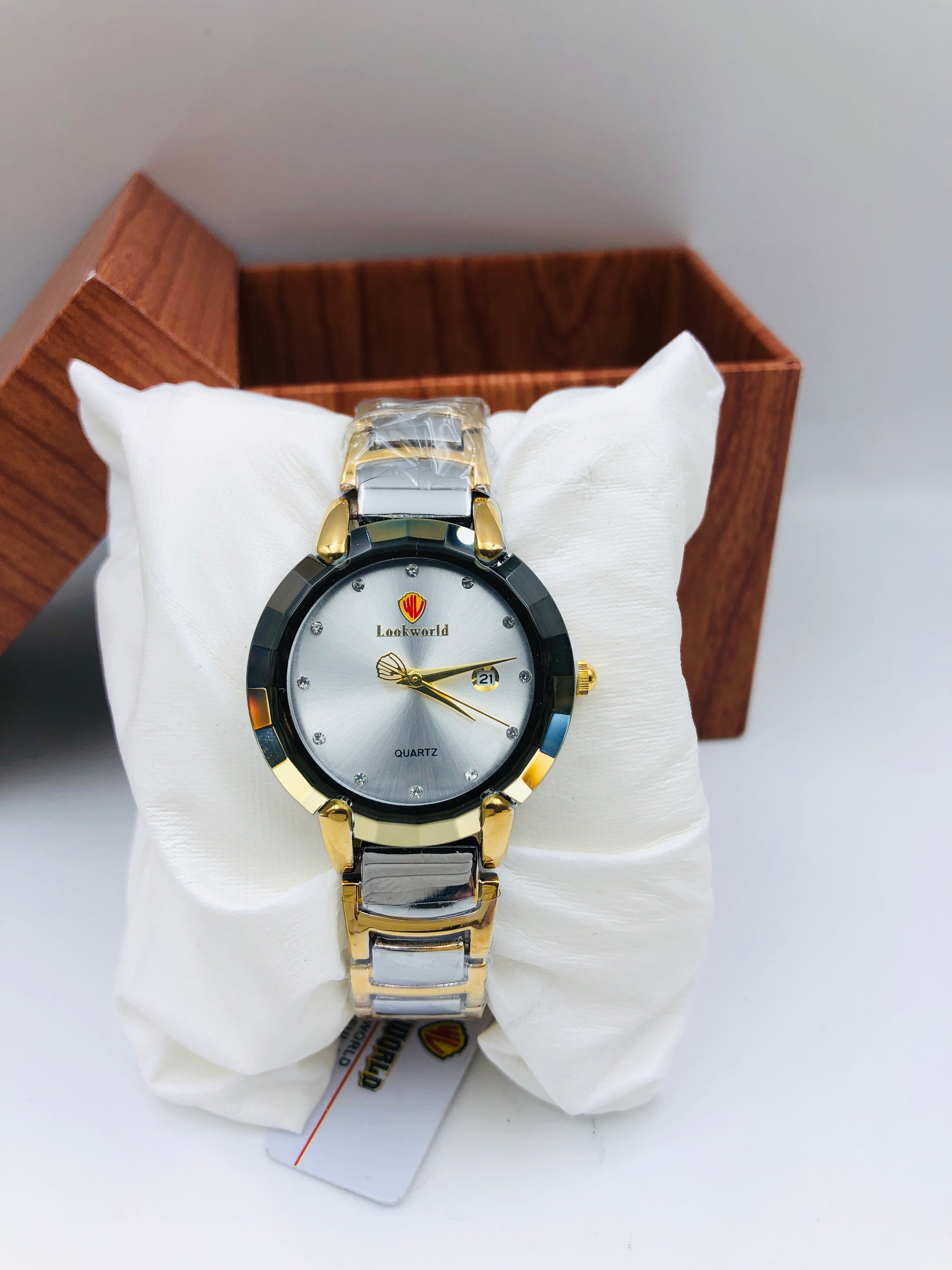 Lookworld Premium Design Female Edition - Article #436 - Two Tone - Silver Dial