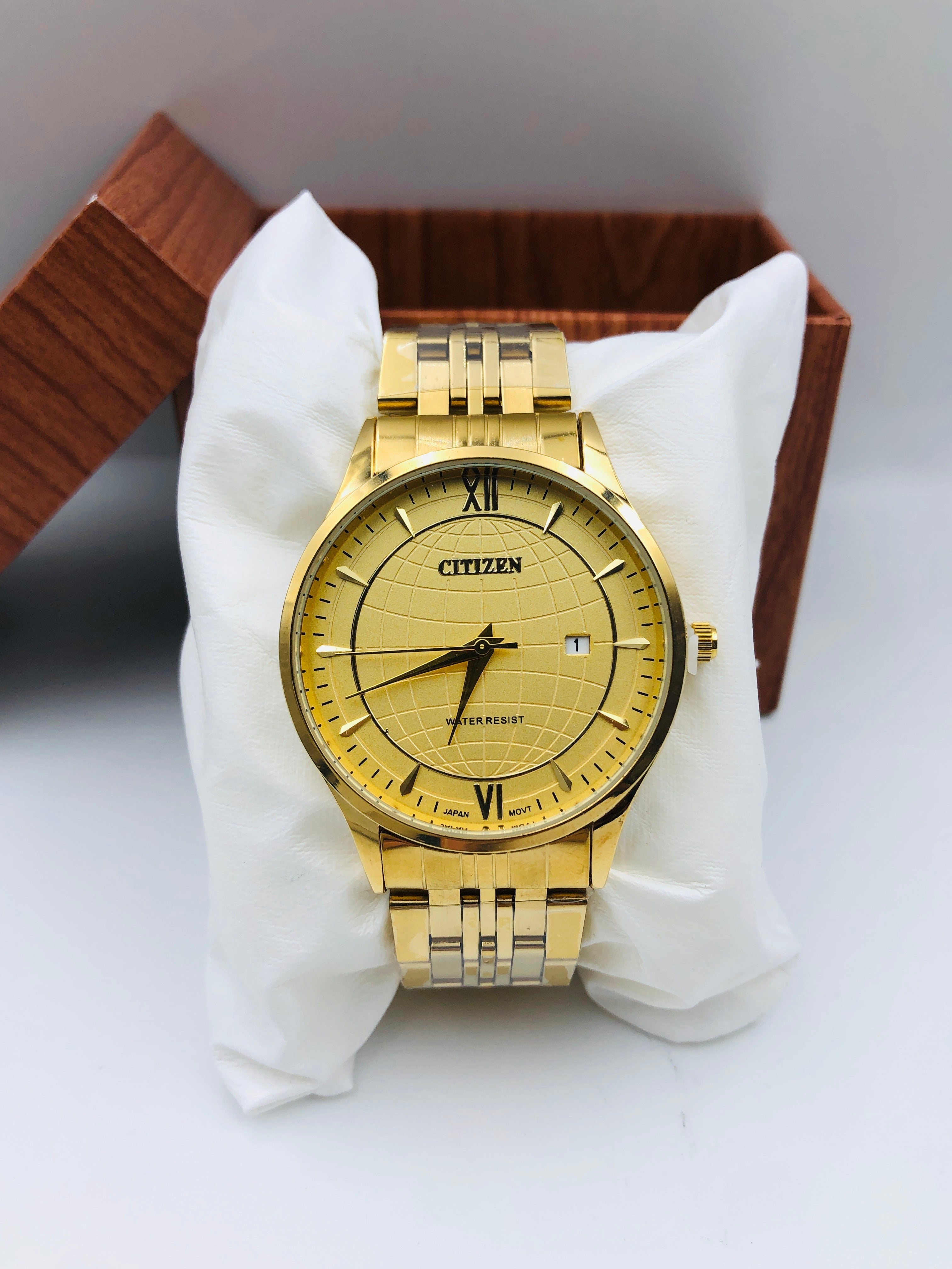 Citizen Quartz - Article # 818 - Golden - Golden Dial